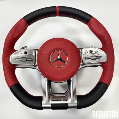 ᴏꜰꜰᴄᴜꜱᴛᴏᴍ™ Mercedes-Benz custom leather/carbon steering wheel