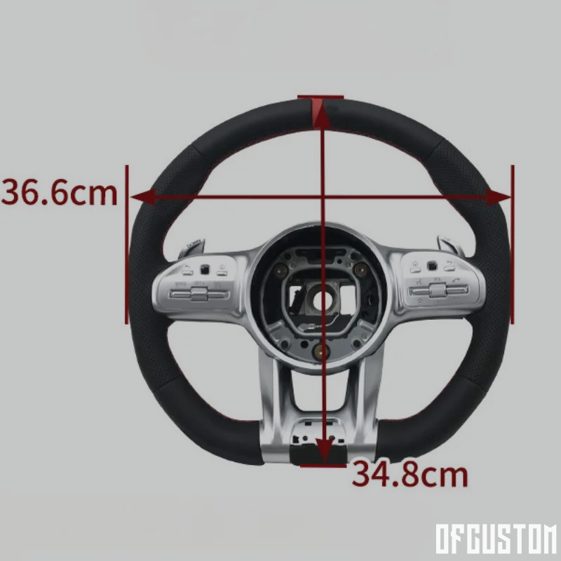 ᴏꜰꜰᴄᴜꜱᴛᴏᴍ™ Mercedes-Benz custom leather/carbon steering wheel