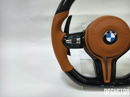 ᴏꜰꜰᴄᴜꜱᴛᴏᴍ™ Customised bmw custom ‘m’ steering wheel in carbon and fine leather
