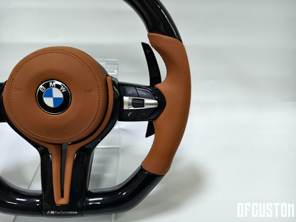 ᴏꜰꜰᴄᴜꜱᴛᴏᴍ™ Customised bmw custom ‘m’ steering wheel in carbon and fine leather