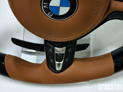 ᴏꜰꜰᴄᴜꜱᴛᴏᴍ™ Customised bmw custom ‘m’ steering wheel in carbon and fine leather