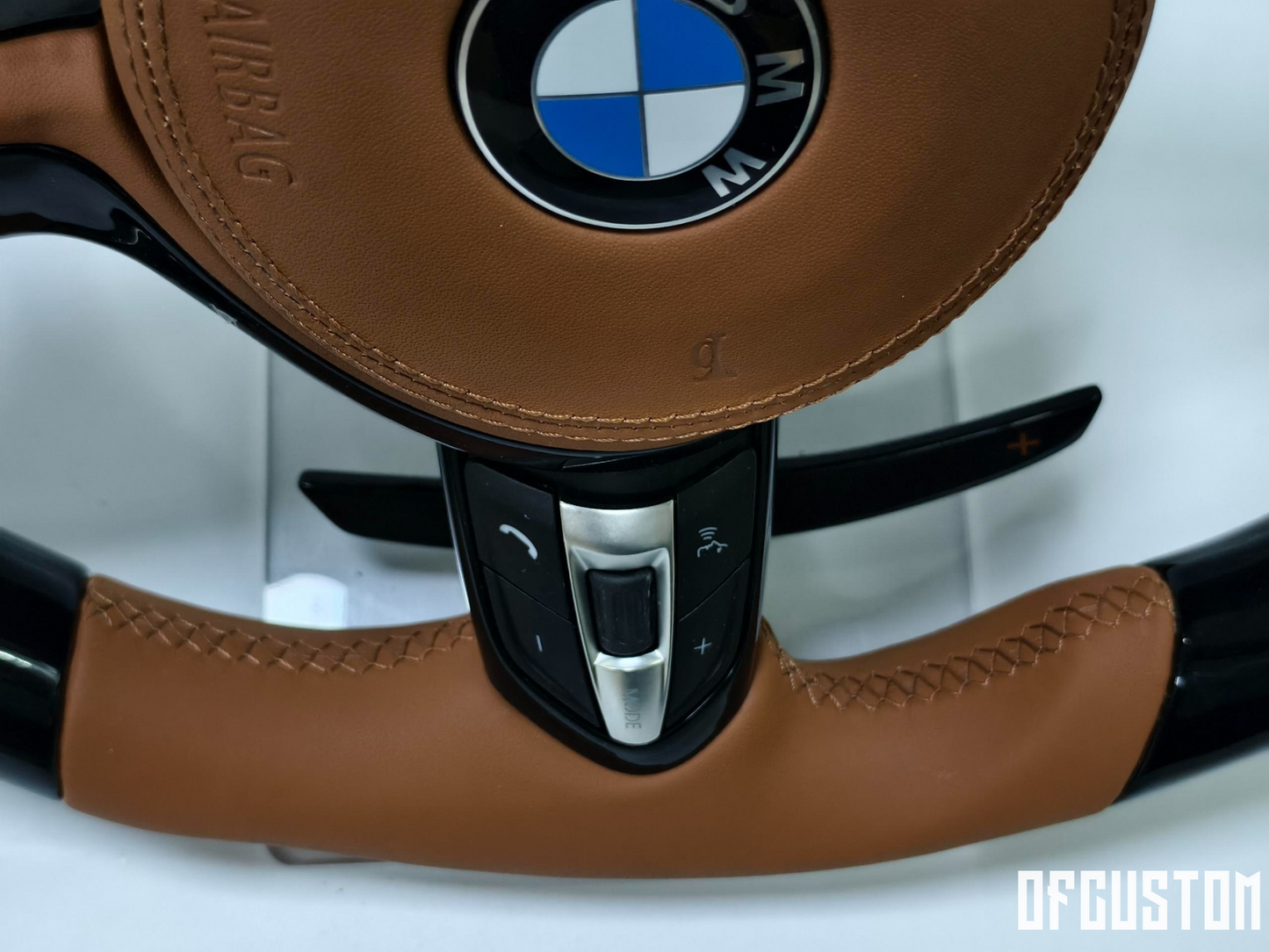 ᴏꜰꜰᴄᴜꜱᴛᴏᴍ™ Customised bmw custom ‘m’ steering wheel in carbon and fine leather