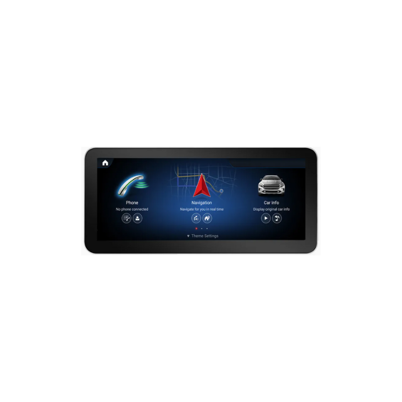 ᴏꜰꜰᴄᴜꜱᴛᴏᴍ™10.25"/12.3" Wireless Monitor NTG 5 - 5.5 Android 14 for Mercedes-Benz C-Class, V-Class, GLC, X-Class (W205, W446, W447, X253) with CarPlay and Android Auto. Navigation display.