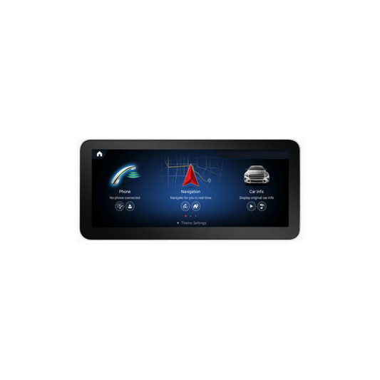 ᴏꜰꜰᴄᴜꜱᴛᴏᴍ™10.25"/12.3" Wireless Monitor NTG 5 - 5.5 Android 14 for Mercedes-Benz C-Class, V-Class, GLC, X-Class (W205, W446, W447, X253) with CarPlay and Android Auto. Navigation display.